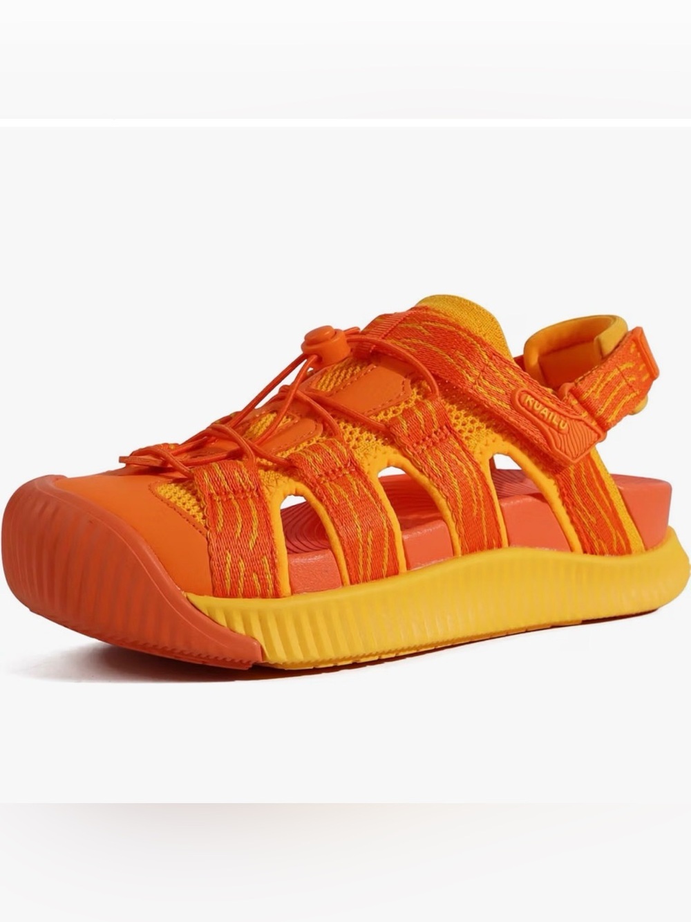BLOW Out SALE ☄️ Women’s Orange Athletic Sandal with Bungee Fit